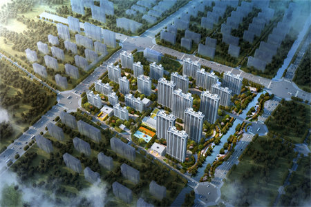 富翔庄园140平米三室两厅全新毛坯现房